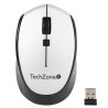 mouse inalambrico techzone tz19mou01 plata