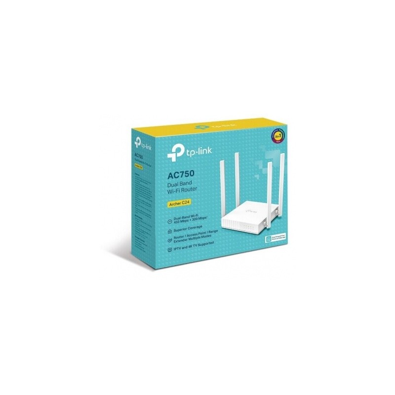 router wifi de doble banda ac750 archer c24