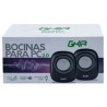 bocinas para pc 2.0 ghia negra gris audio 3.5mm