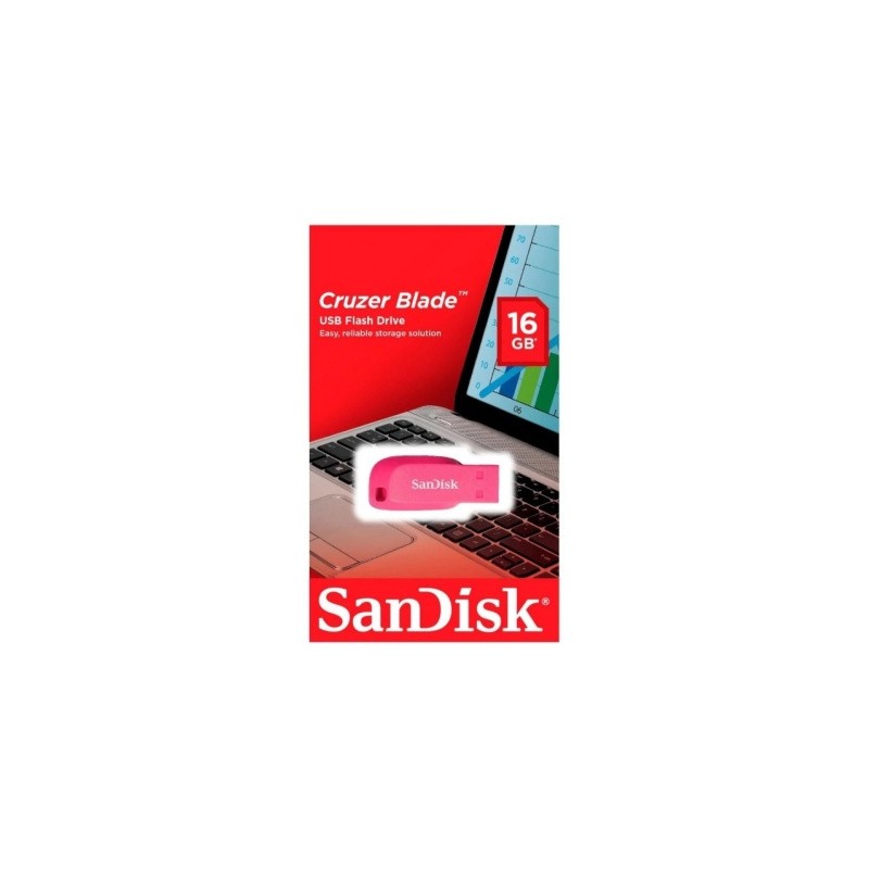memoria usb 16gb sandisk rosa