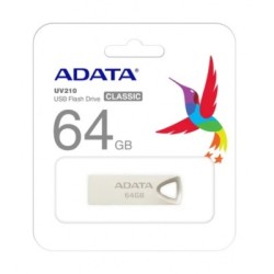 memoria usb adata 64gb 2.0 metalica uv210