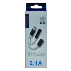 adaptador aux a tipo c