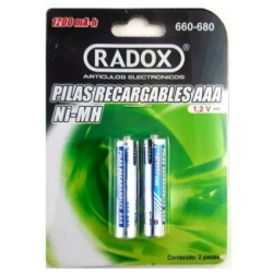paquete 2 baterias aaa 1200mha blister