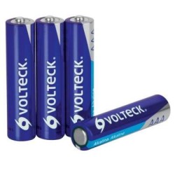 paquete 4 baterias aaa alcalina volteck