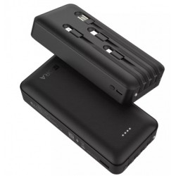 power bank bateria emergencia 20000 mah 1hora negro