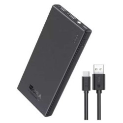 power bank bateria gar263 10000 mah 1hora negro