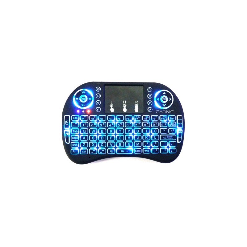 mini teclado para smartv con mouse pad