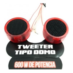 juego de tweeters domo 1  200w rojo