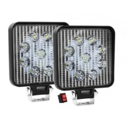 par de faros led cuadrados osun