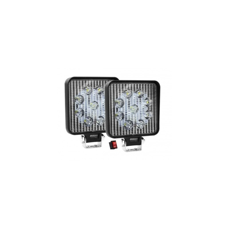 par de faros led cuadrados osun