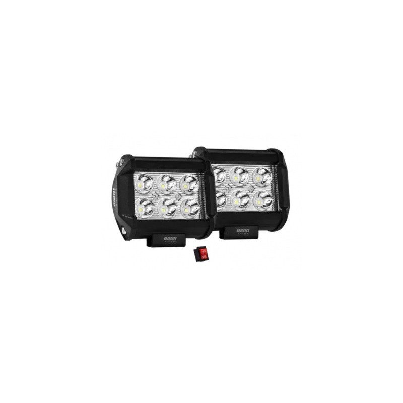 par de faros led cuadrados osun