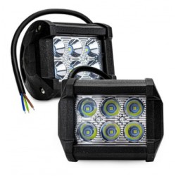 par faros led 6 led 18w tunix fa-lh6
