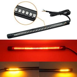 luz trasera led con direccional ambar, intermitente rojo