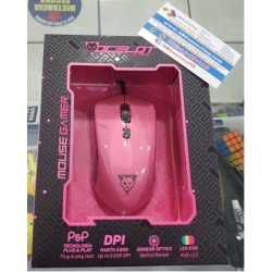 mouse gamer ocelot alambrico ogmm03 rosa