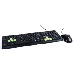 kit mouse teclado alambrico naceb na-457