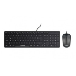 kit mouse teclado alambrico quaroni kaq01